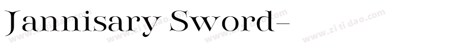 Jannisary Sword字体转换